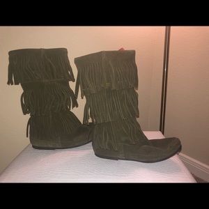 Green, Suede, Fringe- Oh My!